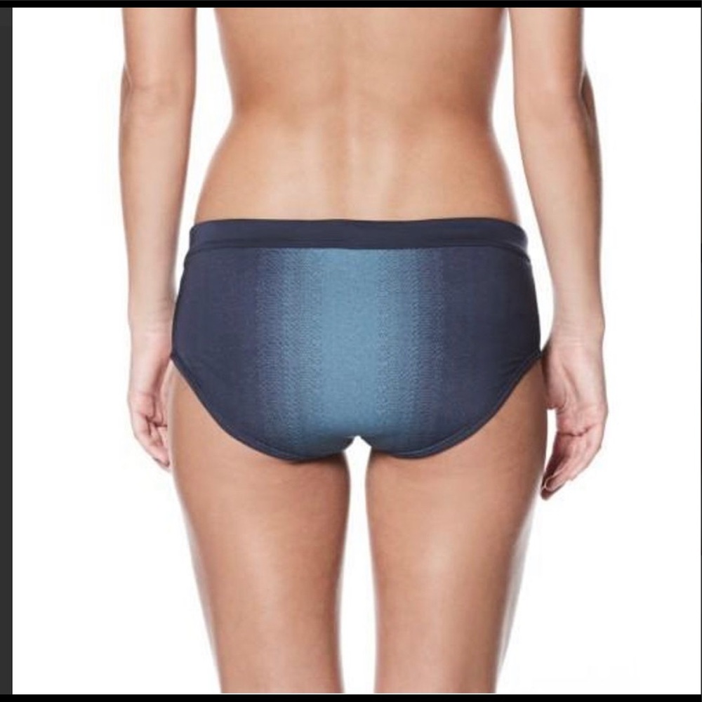 Nike Swim Fade Sting Hipster Bikini Bottom Blue - Picture 2 of 9